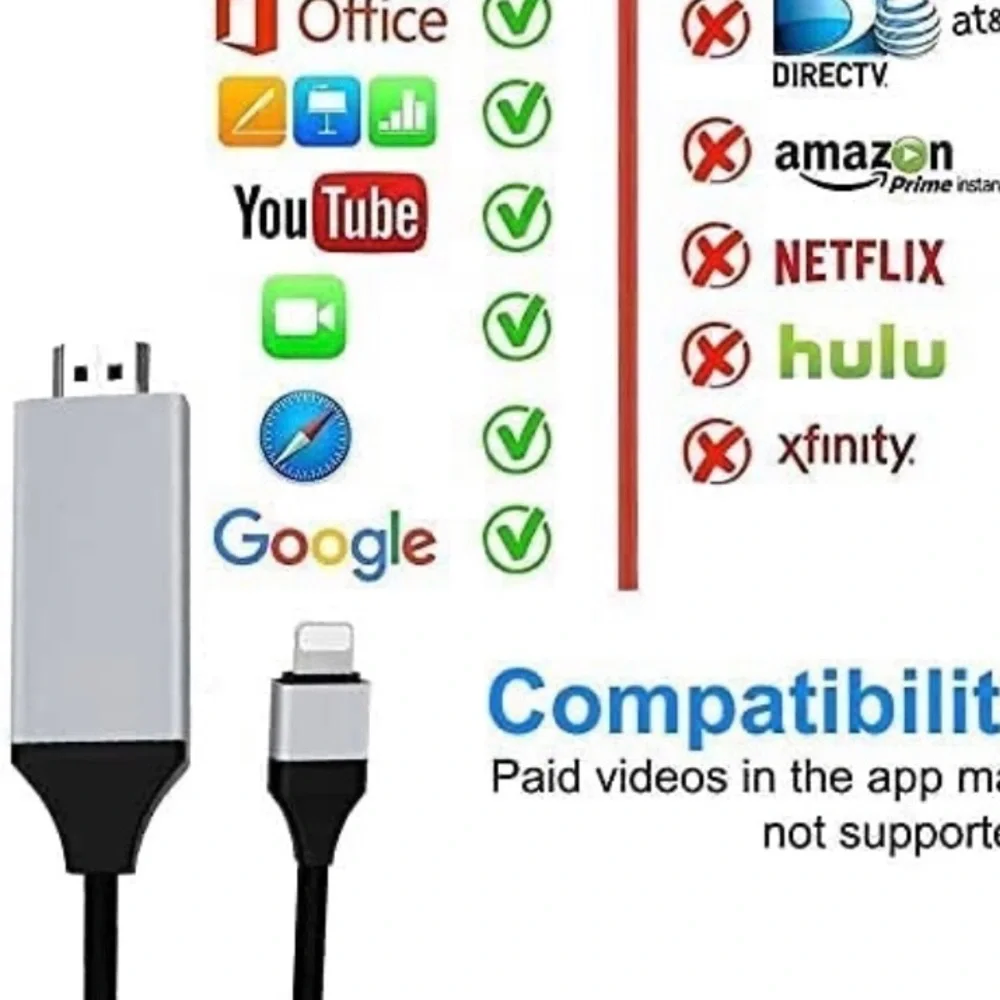 Lightning to HDMI Adapter for Phone to TV